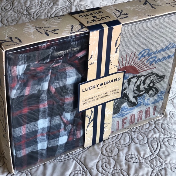Lucky Brand Other - Lucky Brand Sleepwear Flannel Pant & Long Sleeve L